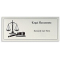 Attorney w/ Justice Scales Standard Design Document Folder (10 1/4"x4 1/2")